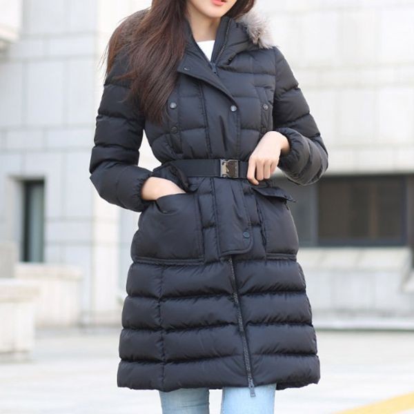 大人気!モンクレール偽物☆23FW KHLOE ロング丈 FOX FUR ダウンジャケット