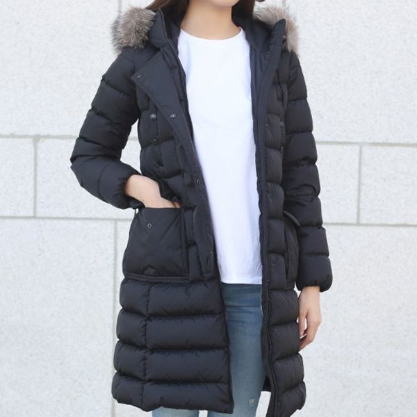 大人気！モンクレール偽物☆23FW KHLOE ロング丈 FOX FUR ダウンジャケット