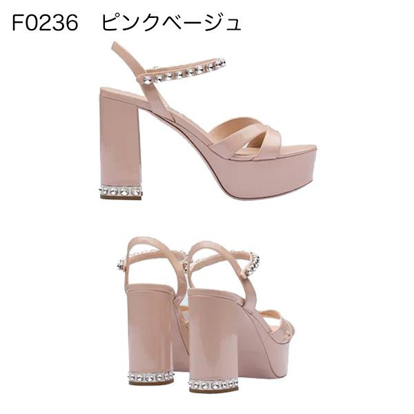 大人お洒落ミュウミュウ∞パテントレザー サンダル 偽物5XP850_3AFQ