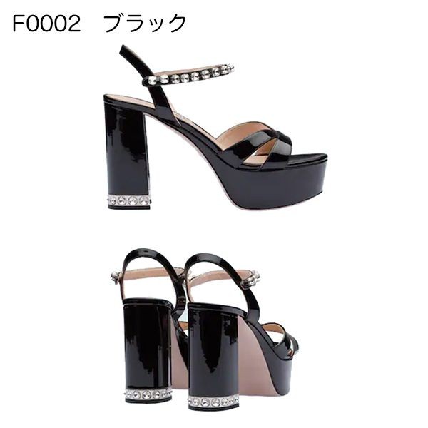 大人お洒落ミュウミュウ∞パテントレザー サンダル 偽物5XP850_3AFQ