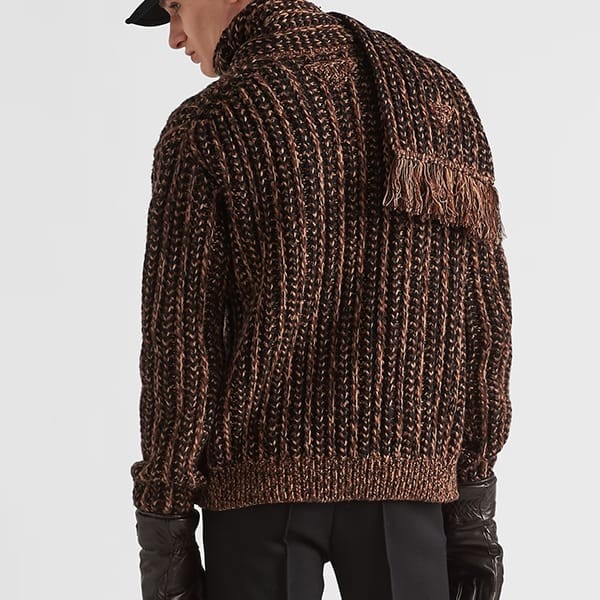 格安プラダ 偽物 ウールとカシミアのラウンドネックセーター UMB650_13IG