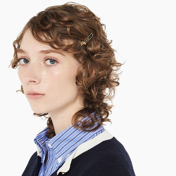 ＜最新で絶対欲しい>【ミュウミュウ】エナメルコピー メタル ヘアクリップ  5JF136_2F6T_F0002