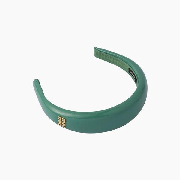 ミュウミュウ レザー ヘッドバンド カチューシャ 偽物5IH025_069_F0E18