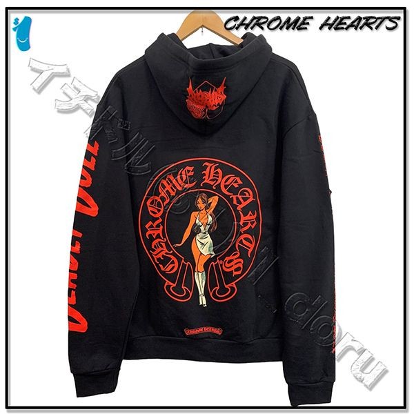 【追跡付き発送で安心】クロムハーツパーカー偽物 DEADLY DOLL HOODIE JESSY JO パーカー11231