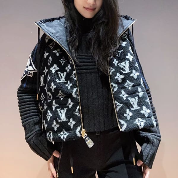 ルイヴィトン LV Ski フーデッドモノグラムテディジャケット コピー 1AC0FZ
