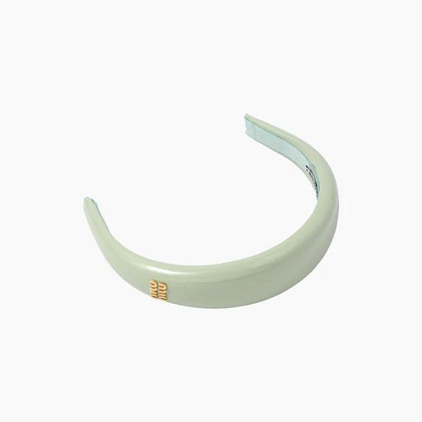 ミュウミュウ レザー ヘッドバンド カチューシャ 偽物5IH025_069_F0E18