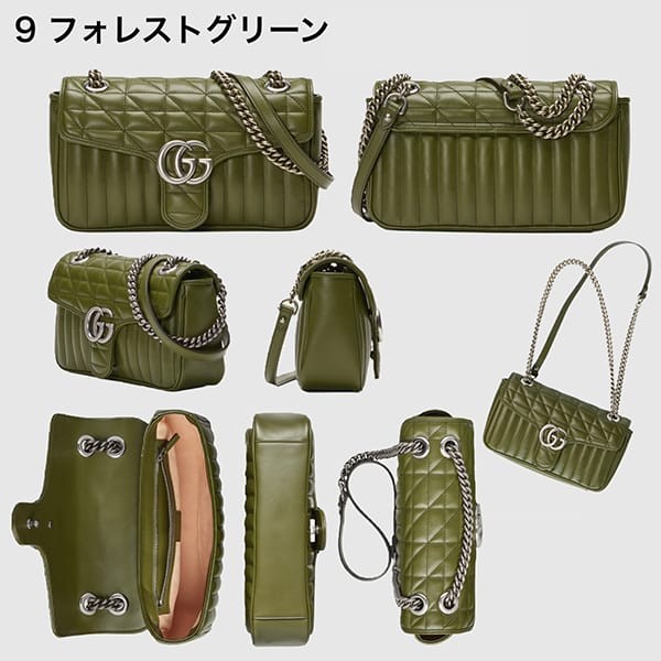 超希少！グッチ GGマーモント キルティング ショルダーバッグ 偽物 11色 443497 DTDIT 1000