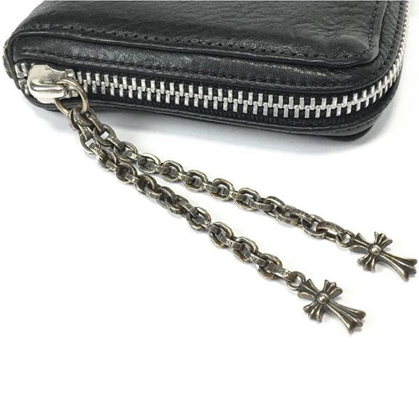 激安クロムハーツ 偽物 財布 WLT 3 SIDE ZIP ヘビーレザー ch121510