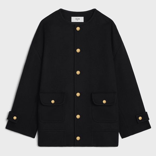 【かわいくて上品♪】セリーヌ チェルシーコート ダブルフェイスカシミア 2M20B6700.38NO