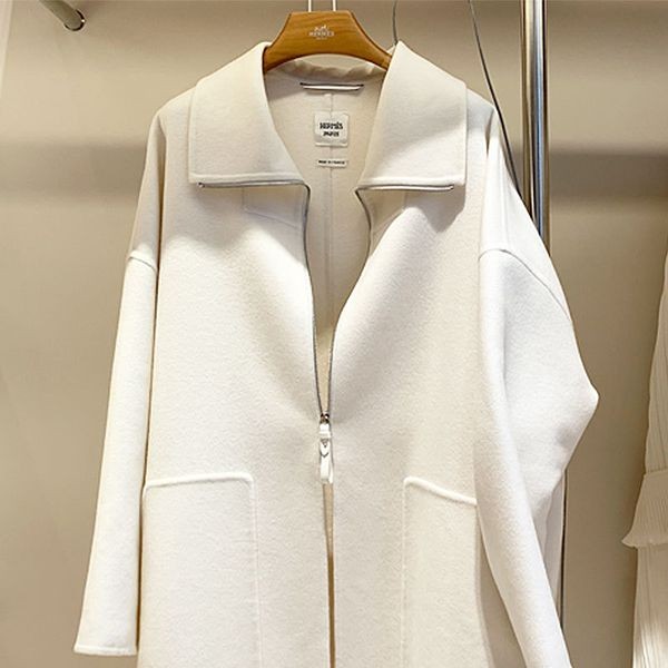 エルメス カシミアダブルフェイス ジップコート コピーH3E0124DA2H