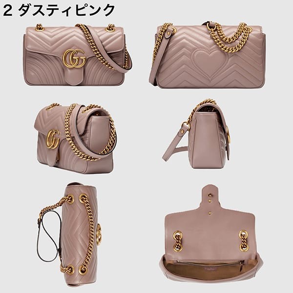 超希少！グッチ GGマーモント キルティング ショルダーバッグ 偽物 11色 443497 DTDIT 1000
