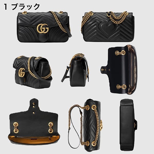 超希少！グッチ GGマーモント キルティング ショルダーバッグ 偽物 11色 443497 DTDIT 1000