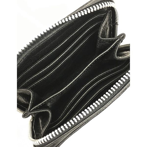 激安クロムハーツ 偽物 財布 WLT 3 SIDE ZIP ヘビーレザー ch121510