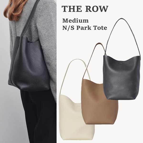 ザ・ロウ ミディアム N/S Park Tote レザー W1313 L129 BLPL