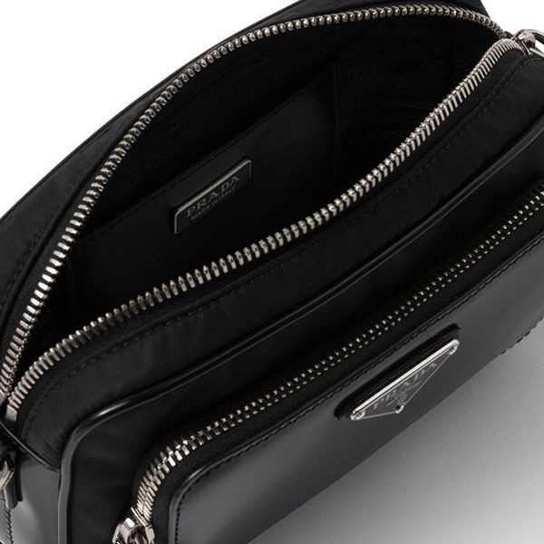完売必至のカラープラダ ナイロンコピー x ブラッシュドレザー メンズ ショルダー SALE 2VH172_789
