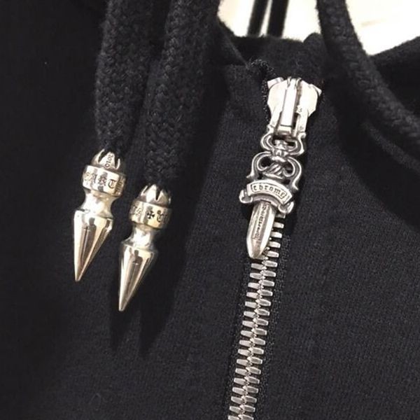 エレガント＆キュートクロムハーツ ベラ ハディッド 偽物コラボ ダブルジップアップ パーカー ブラックch032039