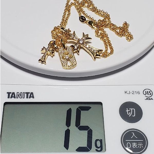 便利でクロムハーツ 22K ネックレス コピーフルセット(ドッグタグなし)ch03201
