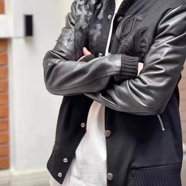セレブ愛用中クロムハーツ レターマン ジャケット 偽物LETTERMAN JACKET 032118
