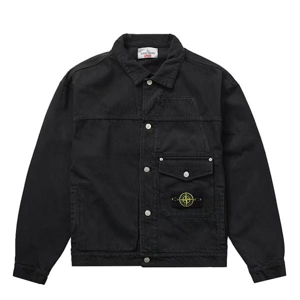 【シュプリーム x Stone Island】23FW デニム トラックジャケット 偽物 2色 spm21321