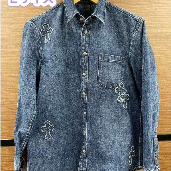 話題国内完売クロムハーツ LOOSEEND ルーズエンド デニムシャツ 偽物クロスパッチch03215