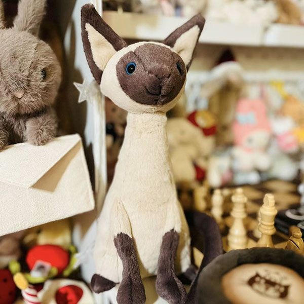 jellycat かわいいぬいぐるみ シャム猫 w24043027