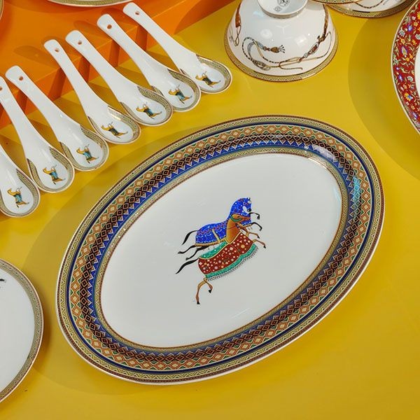 エルメス Cheval dOrient ベジタブル皿 逸品w24043053