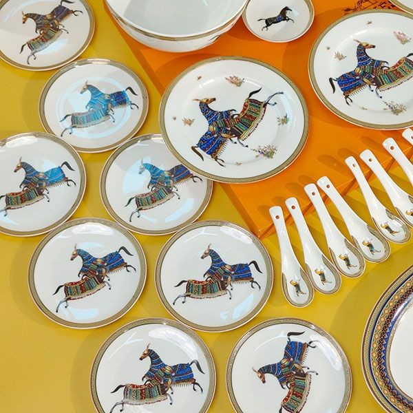 エルメス Cheval dOrient ベジタブル皿 逸品w24043053
