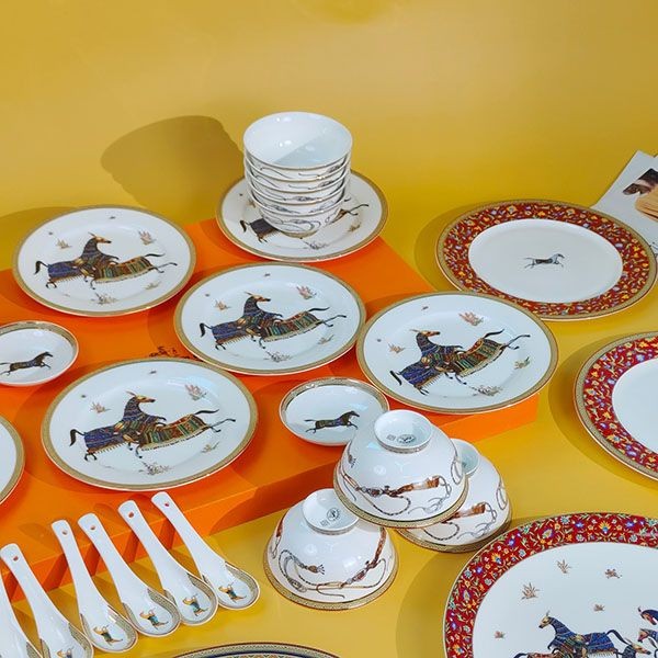 エルメス Cheval dOrient ベジタブル皿 逸品w24043053