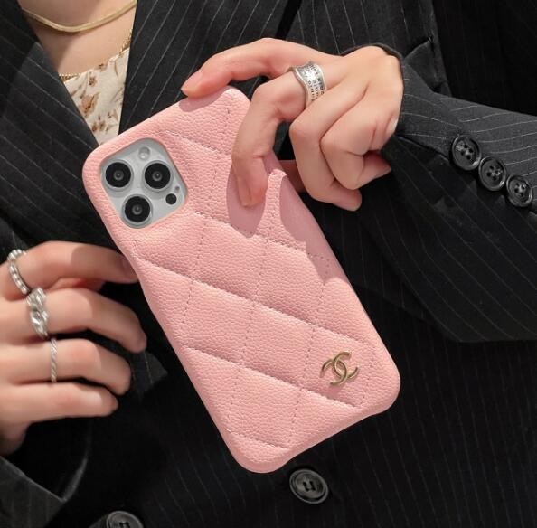 シャネル iPhone15/14 ケース マトラッセ風 14Proケース 4色 24043002