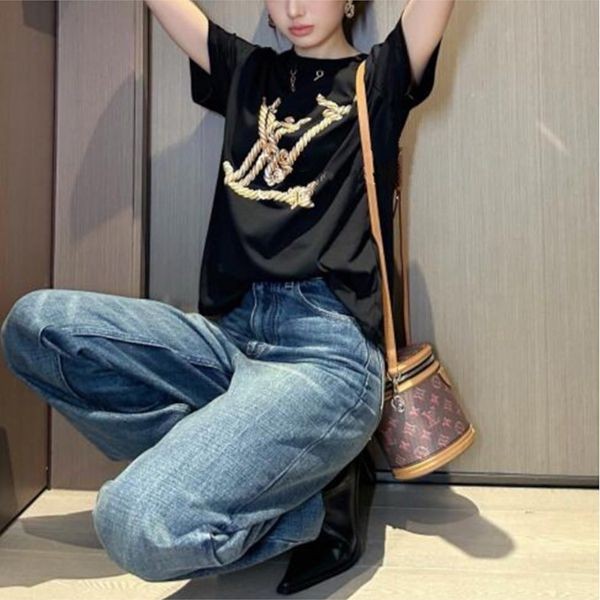 即日発送サービスルイヴィトン Tシャツ 激安 半袖 マリン風1AFMZA 1AFMZ3【チェーンがアクセント☆】