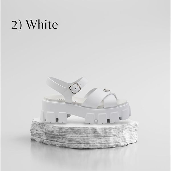 トレンドの最前線☆プラダ モノリス コピーrubber sandal ラバー サンダル 5.5cm 1X382N