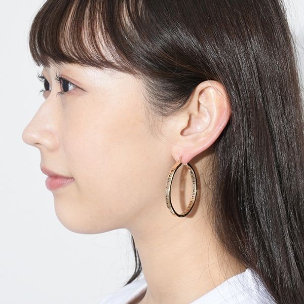 ミュウミュウ ロゴフープピアス コピー 5JO848 2DTU