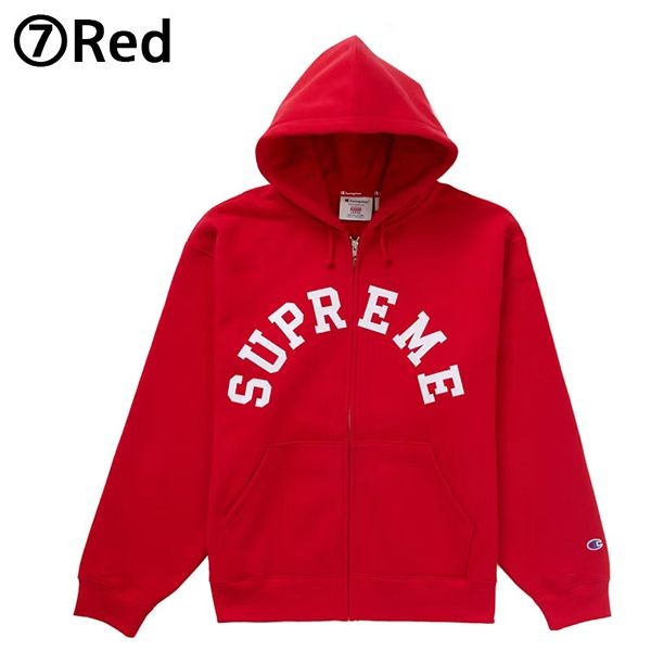 【シュプリーム Champion 偽物】24SS アーチロゴ スウェットパーカーsp05101