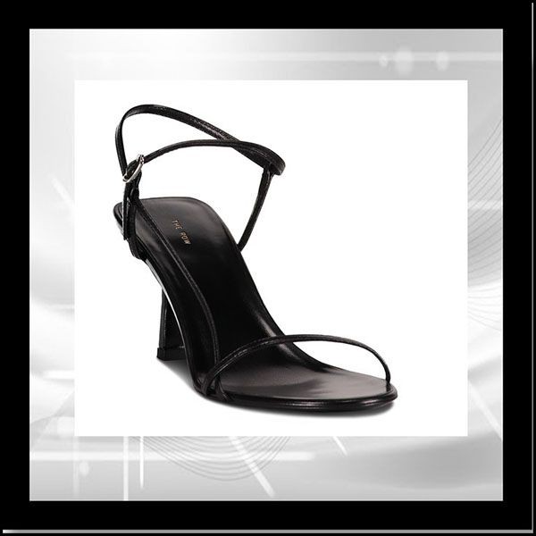 セレブ愛用中The Row ★ ベアー Sandal ♪ 65mm ブラックw24050202