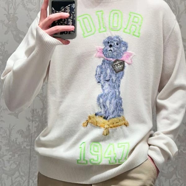 [通販]ディオール ロゴ入り Bobby セーター 偽物 2色 483M645AT460_C580