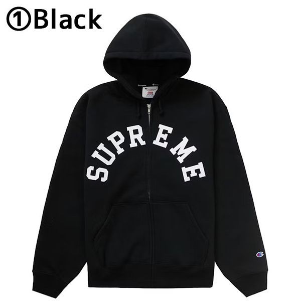 【シュプリーム Champion 偽物】24SS アーチロゴ スウェットパーカーsp05101