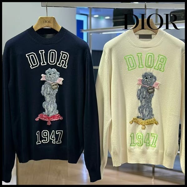 [通販]ディオール ロゴ入り Bobby セーター 偽物 2色 483M645AT460_C580