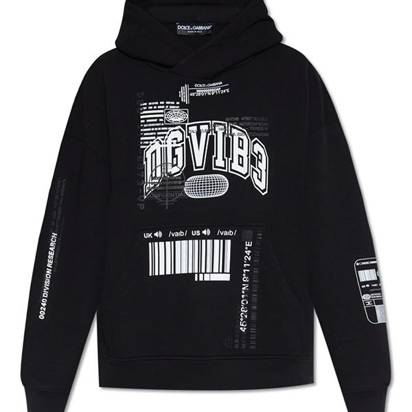 ドルガバ 偽物 パーカー プリント ジャージー パーカー フーディDGVIB3