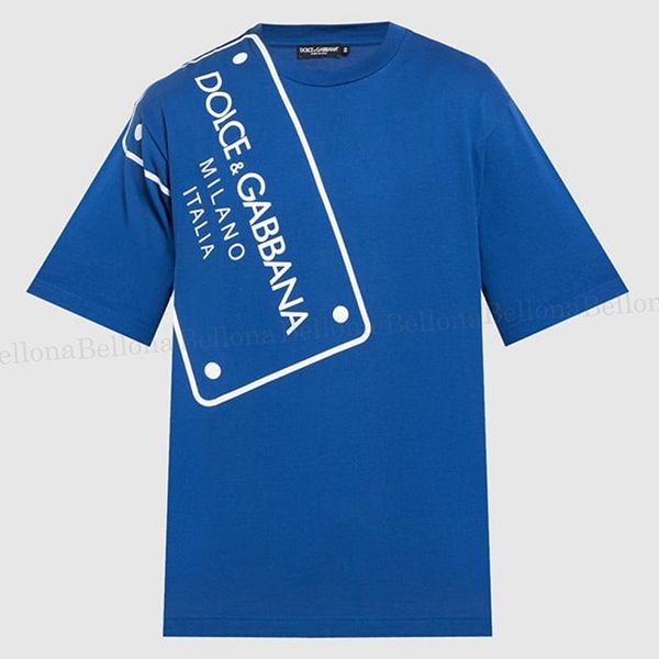 入手困難ドルガバ パロディロゴプレート コットン製 TシャツG8PR8TFU7EQB5460