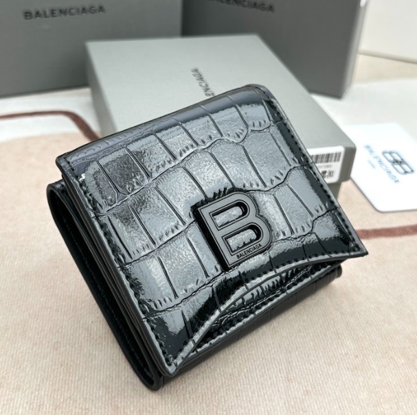【限定品】バレンシアガ n級品 クロコダイル★ mini折り財布/クロコ 24081502