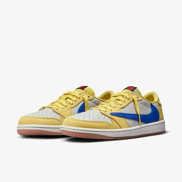 上品高見え■トラヴィス カナリー 偽物 x ナイキ jordan 1 retro low  dz4137-700