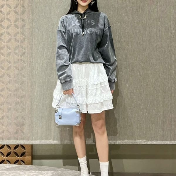 ルイヴィトン ヴィンテージエフェクト 偽物 フーディ 1afmpt