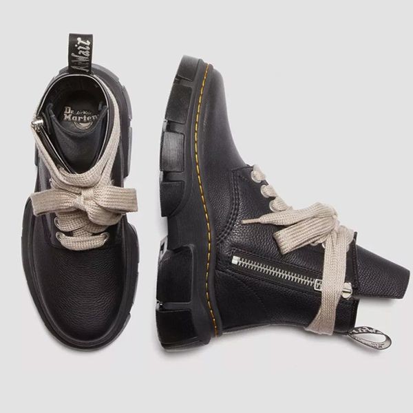 【使いやすさ抜群】ドクターマーチン 偽物 リックオウエンス コラボ 1460 dmxl jumbo lace up★厚底