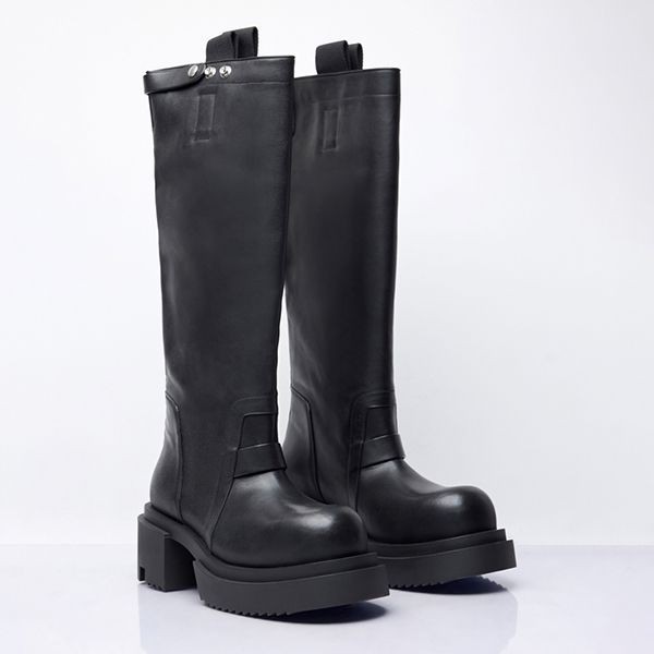 [レディース] リックオウエンス レザー ロングブーツ スーパーコピー ru02d6834loo09