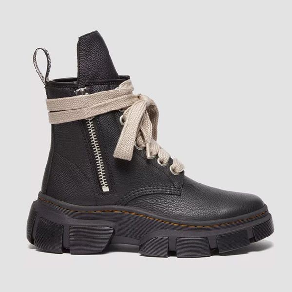 【使いやすさ抜群】ドクターマーチン 偽物 リックオウエンス コラボ 1460 dmxl jumbo lace up★厚底