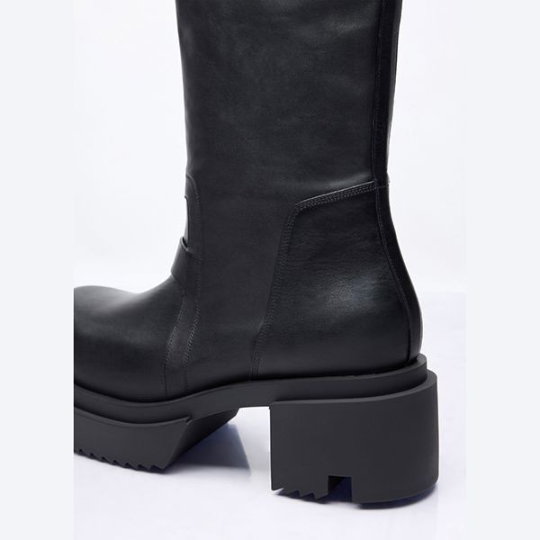 [レディース] リックオウエンス レザー ロングブーツ スーパーコピー ru02d6834loo09