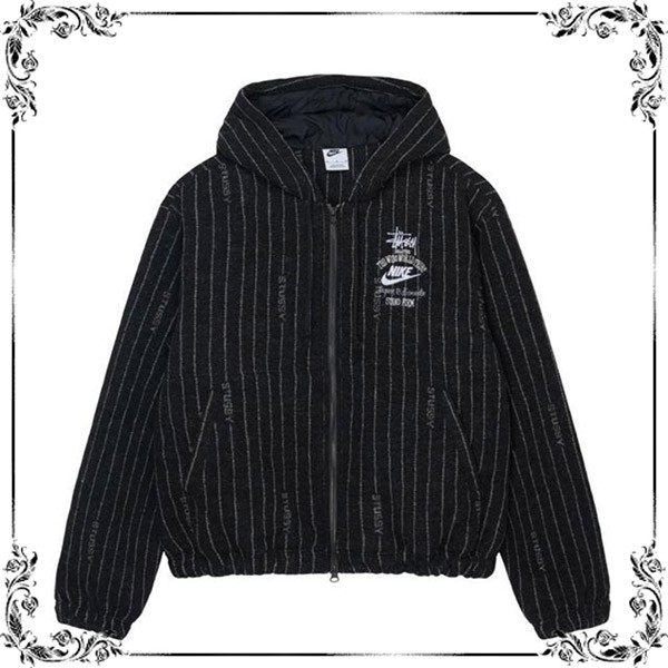 ナイキ x ステューシー Striped パーカー パンツコピー  set up  w24122601