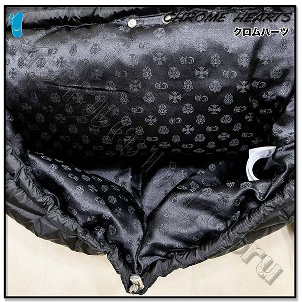+クロムハーツ ダウン ジャケット 偽物+ HALF DAGGER ZIP JACKET 12186