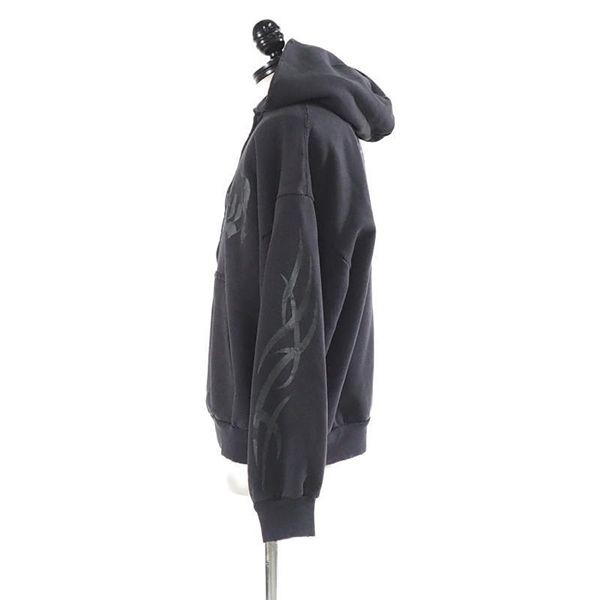 【やっぱり人気！】バレンシアガ Tacky ロゴ コットン フーディ M[RESALE]bl12071