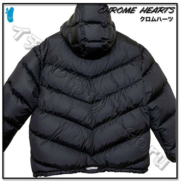 +クロムハーツ ダウン ジャケット 偽物+ HALF DAGGER ZIP JACKET 12186